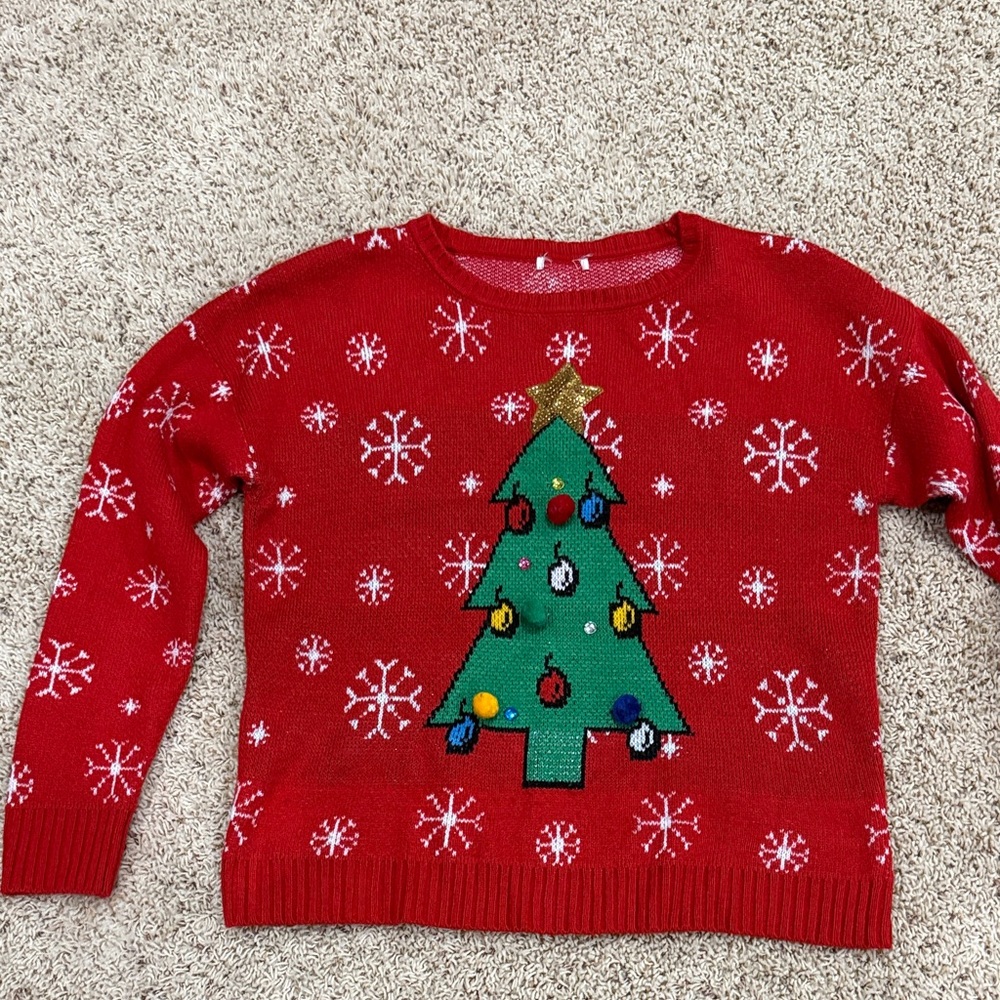 Target Red Christmas Tree Sweater